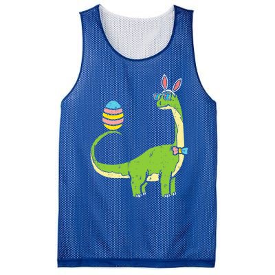 Brontosaurus Bunny Ears Egg Easter Day Dinosaur Dino Gift Mesh Reversible Basketball Jersey Tank