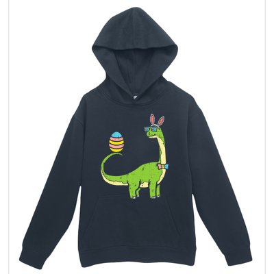 Brontosaurus Bunny Ears Egg Easter Day Dinosaur Dino Gift Urban Pullover Hoodie