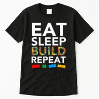Building Blocks Eat Sleep Build Repeat Tall T-Shirt