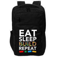 Building Blocks Eat Sleep Build Repeat Impact Tech Backpack