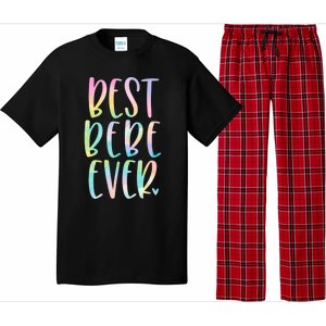 Best Bebe Ever Funny Gift Mother's Day Tie Dye Gift Pajama Set