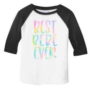 Best Bebe Ever Funny Gift Mother's Day Tie Dye Gift Toddler Fine Jersey T-Shirt