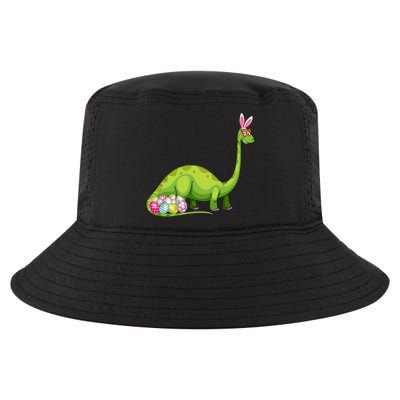 Brontosaurus Bunny Ears Egg Easter Day Dinosaur Dino Gift Cool Comfort Performance Bucket Hat