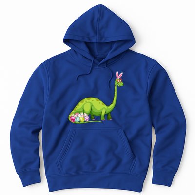 Brontosaurus Bunny Ears Egg Easter Day Dinosaur Dino Gift Hoodie