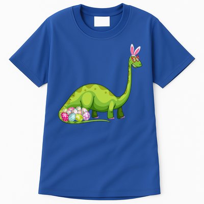 Brontosaurus Bunny Ears Egg Easter Day Dinosaur Dino Gift Tall T-Shirt