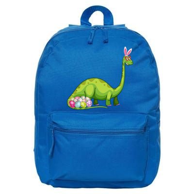 Brontosaurus Bunny Ears Egg Easter Day Dinosaur Dino Gift 16 in Basic Backpack