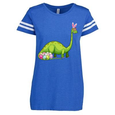 Brontosaurus Bunny Ears Egg Easter Day Dinosaur Dino Gift Enza Ladies Jersey Football T-Shirt