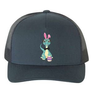 Brontosaurus Bunny Easter Day Ears Egg Dinosaur Dino Meaningful Gift Yupoong Adult 5-Panel Trucker Hat