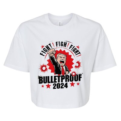 Bulletproof Bloody Ear Bleeding Butler Bella+Canvas Jersey Crop Tee