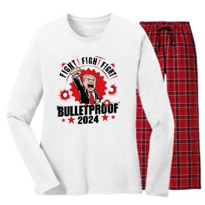 Bulletproof Bloody Ear Bleeding Butler Women's Long Sleeve Flannel Pajama Set 