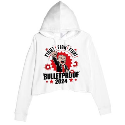 Bulletproof Bloody Ear Bleeding Butler Crop Fleece Hoodie