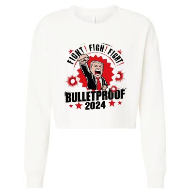 Bulletproof Bloody Ear Bleeding Butler Cropped Pullover Crew