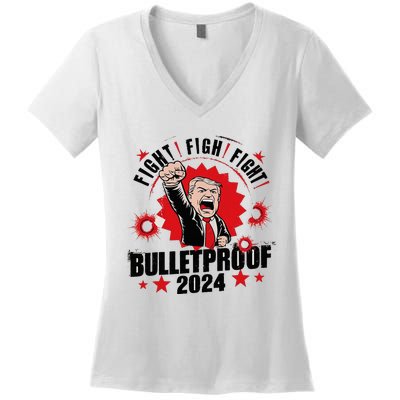 Bulletproof Bloody Ear Bleeding Butler Women's V-Neck T-Shirt