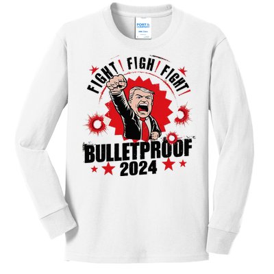 Bulletproof Bloody Ear Bleeding Butler Kids Long Sleeve Shirt