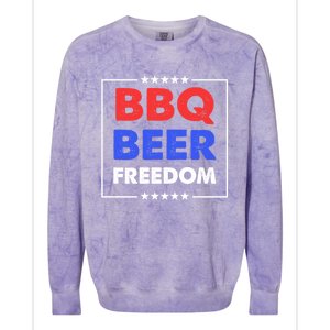 Bbq Beer Freedom Gift Bbq Beer Freedom Cute Gift Colorblast Crewneck Sweatshirt