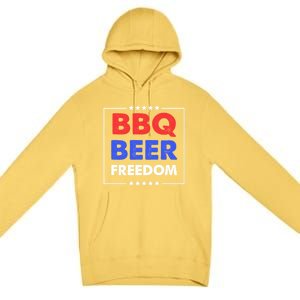 Bbq Beer Freedom Gift Bbq Beer Freedom Cute Gift Premium Pullover Hoodie