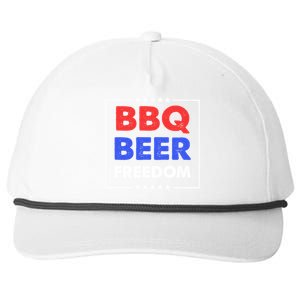 Bbq Beer Freedom Gift Bbq Beer Freedom Cute Gift Snapback Five-Panel Rope Hat