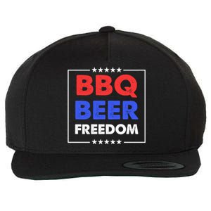 Bbq Beer Freedom Gift Bbq Beer Freedom Cute Gift Wool Snapback Cap