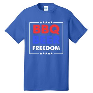 Bbq Beer Freedom Gift Bbq Beer Freedom Cute Gift Tall T-Shirt