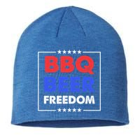 Bbq Beer Freedom Gift Bbq Beer Freedom Cute Gift Sustainable Beanie