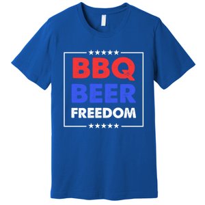 Bbq Beer Freedom Gift Bbq Beer Freedom Cute Gift Premium T-Shirt