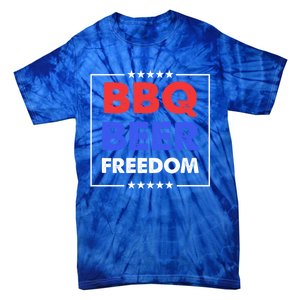 Bbq Beer Freedom Gift Bbq Beer Freedom Cute Gift Tie-Dye T-Shirt