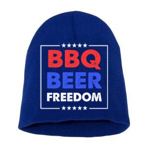 Bbq Beer Freedom Gift Bbq Beer Freedom Cute Gift Short Acrylic Beanie