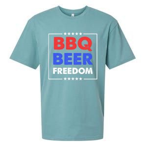 Bbq Beer Freedom Gift Bbq Beer Freedom Cute Gift Sueded Cloud Jersey T-Shirt