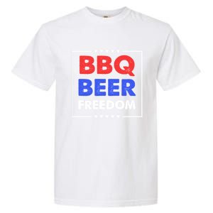 Bbq Beer Freedom Gift Bbq Beer Freedom Cute Gift Garment-Dyed Heavyweight T-Shirt