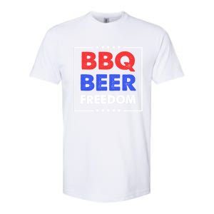 Bbq Beer Freedom Gift Bbq Beer Freedom Cute Gift Softstyle CVC T-Shirt