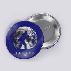 Bigfoot Believe Funny Sasquatch Yeti Full Moon Halloween Button