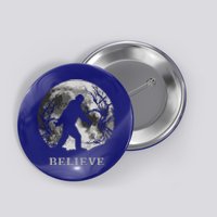 Bigfoot Believe Funny Sasquatch Yeti Full Moon Halloween Button