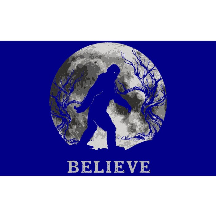 Bigfoot Believe Funny Sasquatch Yeti Full Moon Halloween Bumper Sticker