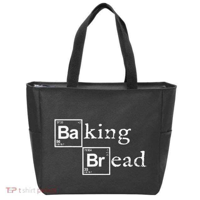 Baking Bread funny food bread baker bread maker bread Zip Tote Bag