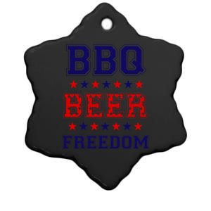 Bbq Beer Freedom Meaningful Gift Ceramic Star Ornament