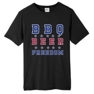 Bbq Beer Freedom Gift Tall Fusion ChromaSoft Performance T-Shirt