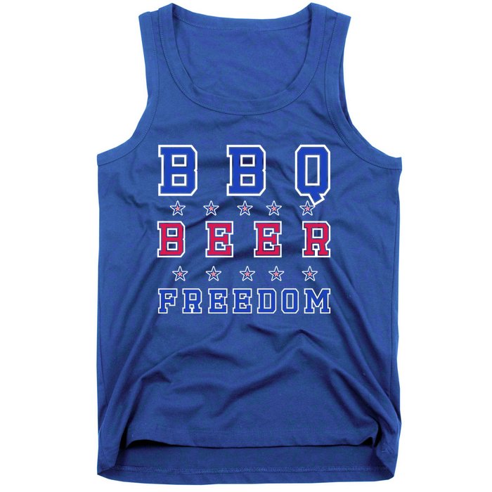 Bbq Beer Freedom Gift Tank Top