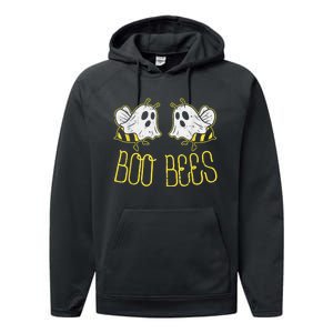 Boo Bees Funny Couples Halloween Costume For Adult Her Wo Performance Fleece Hoodie