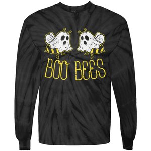 Boo Bees Funny Couples Halloween Costume For Adult Her Wo Tie-Dye Long Sleeve Shirt