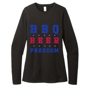 Bbq Beer Freedom Gift Womens CVC Long Sleeve Shirt