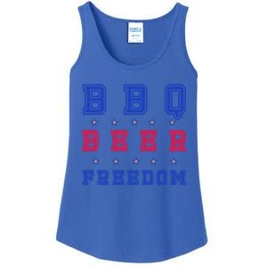 Bbq Beer Freedom Gift Ladies Essential Tank