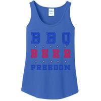 Bbq Beer Freedom Gift Ladies Essential Tank