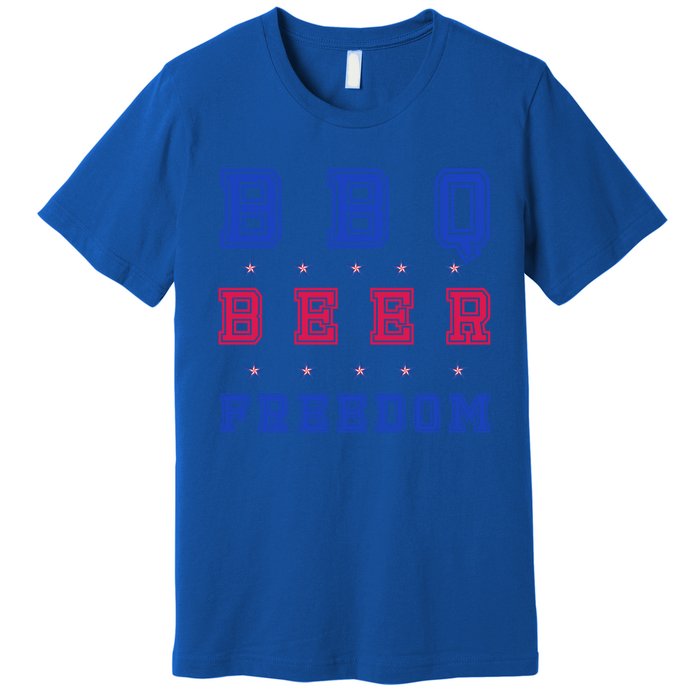 Bbq Beer Freedom Gift Premium T-Shirt