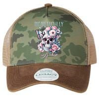 Beautifully Broken Funny Distressed Meme Christian Quote Legacy Tie Dye Trucker Hat