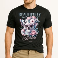 Beautifully Broken Funny Distressed Meme Christian Quote Performance Shirt