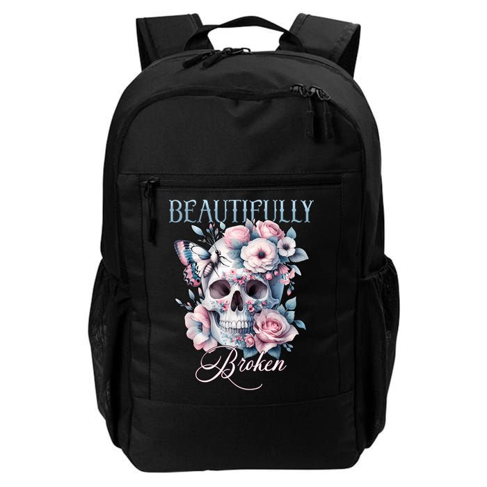 Beautifully Broken Funny Distressed Meme Christian Quote Backpack