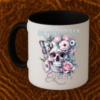 Beautifully Broken Funny Distressed Meme Christian Quote Mug