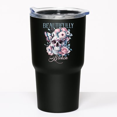 Beautifully Broken Funny Distressed Meme Christian Quote Tumbler