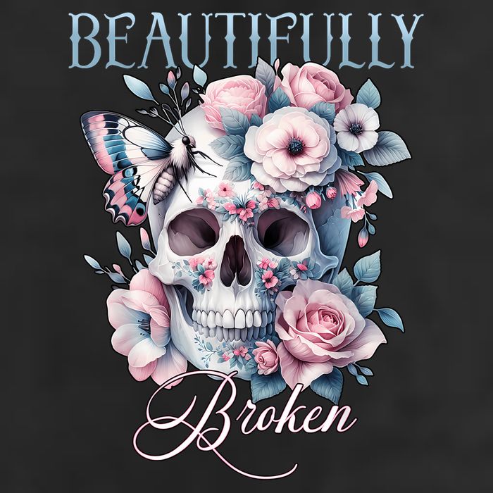 Beautifully Broken Funny Distressed Meme Christian Quote Golf Towel