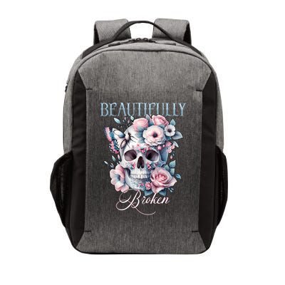 Beautifully Broken Funny Distressed Meme Christian Quote Vector Backpack